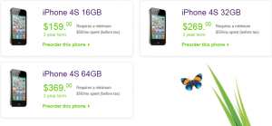 Telus iPhone 4S Pricing