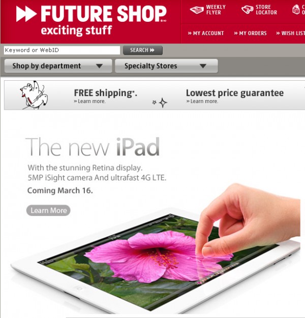 iPad @ Futureshop
